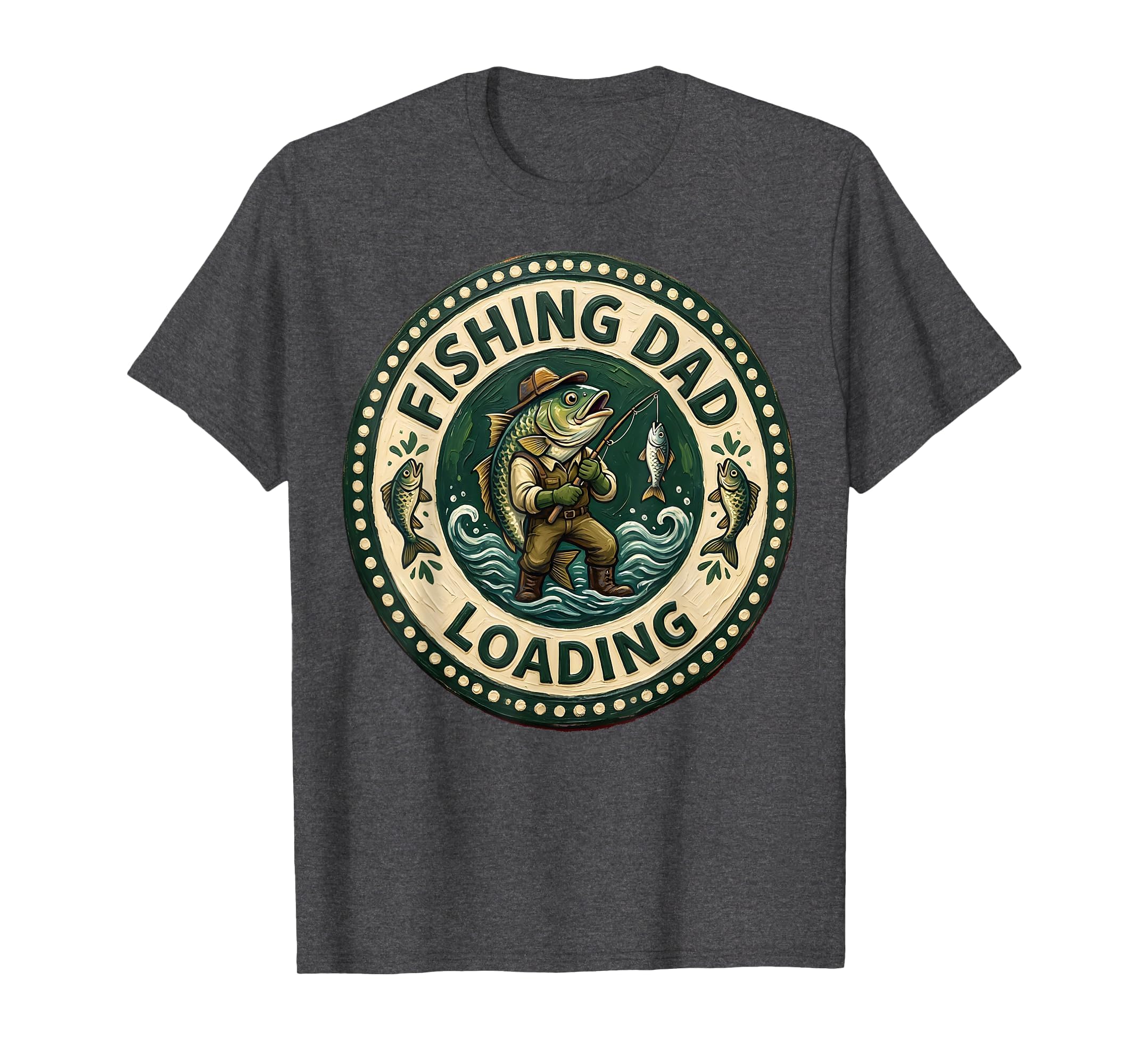 Fishing Dad Loading Funny Mens Fishing T-Shirt - Minimalist Print Men Women - T-Shirt, Sweatshirt, Hoodie
