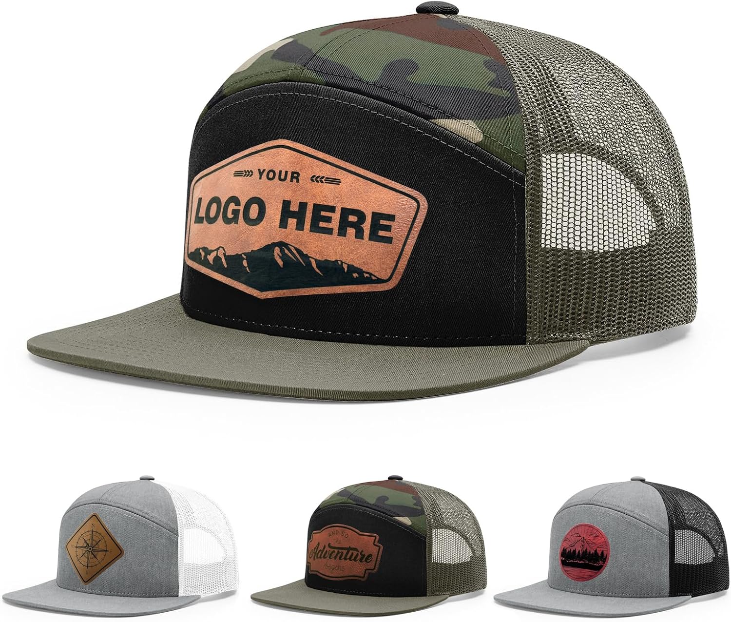Personalized Custom 168 Style Trucker Leather Patch - Adult & Kids T-Shirts, Sweatshirts & Hoodies apparel design preview 1