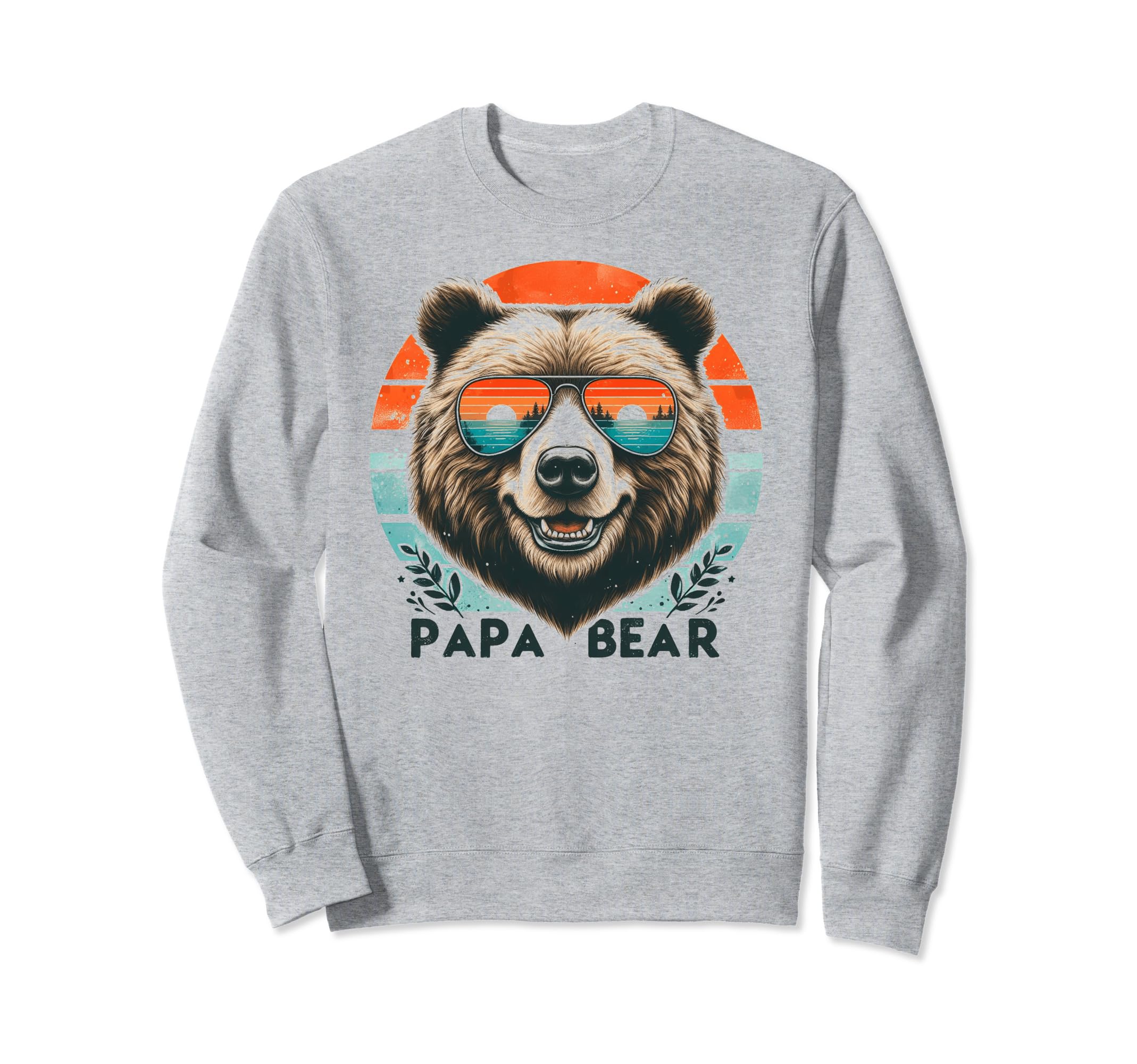 Papa Bear Sunglasses Funny Bear Dad Sweatshirt - Unique Graphic for Adults - T-Shirt, Sweatshirt, Hoodie