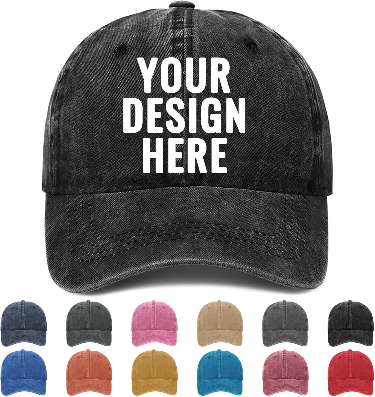 Custom Hats Bulk Baseball Caps Trucker Design Your - Adult & Kids T-Shirts, Sweatshirts & Hoodies apparel design preview 1