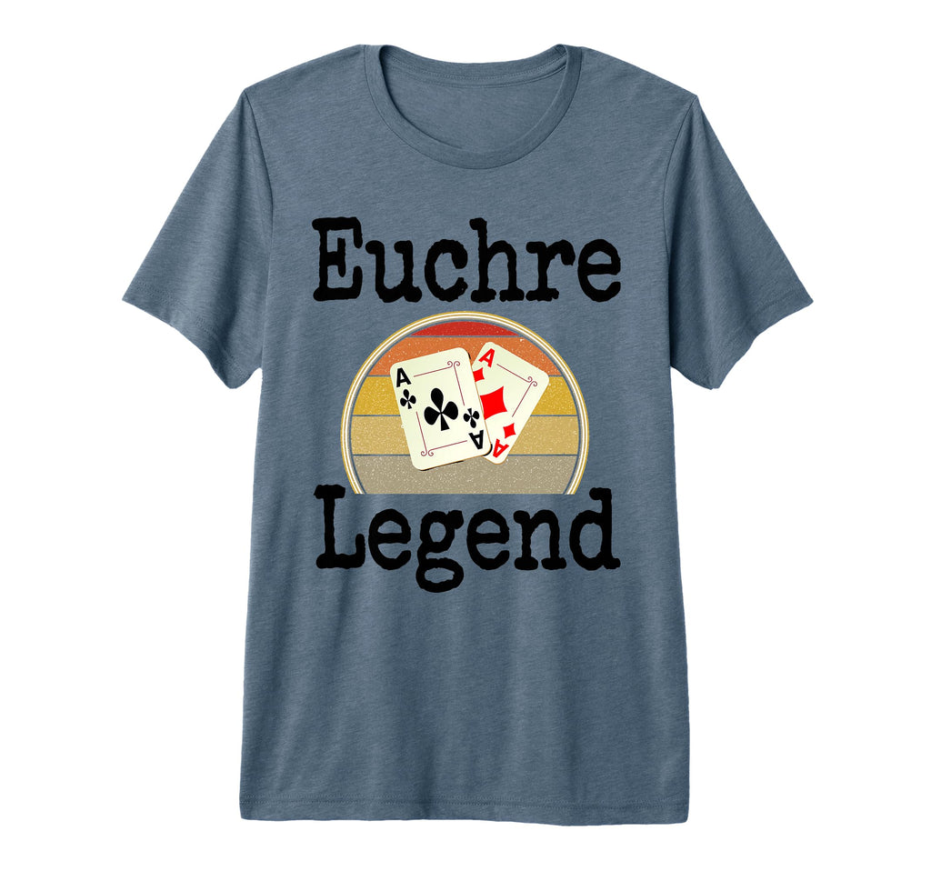 Funny Euchre Legend Card Game Winner T-Shirt - Graphic Print Men Women - T-Shirt, Sweatshirt, Hoodie