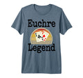 Funny Euchre Legend Card Game Winner T-Shirt - Graphic Print Men Women - T-Shirt, Sweatshirt, Hoodie
