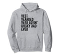 Bearded Dad Beer Siberian Husky Lover Hoodie - Custom Art Print Unisex - T-Shirt, Sweatshirt, Hoodie
