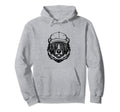 Papa Bear Face Sunglasses Baseball Hoodie - Fun Novelty Design for Adults - T-Shirt, Sweatshirt, Hoodie