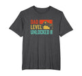 Funny New Dad Fathers Day Dad Level T-Shirt - Minimalist Print Unisex - T-Shirt, Sweatshirt, Hoodie