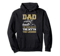 Truck Driver Dad Funny Trucker Father Hoodie - Unique Graphic Men Women - T-Shirt, Sweatshirt, Hoodie
