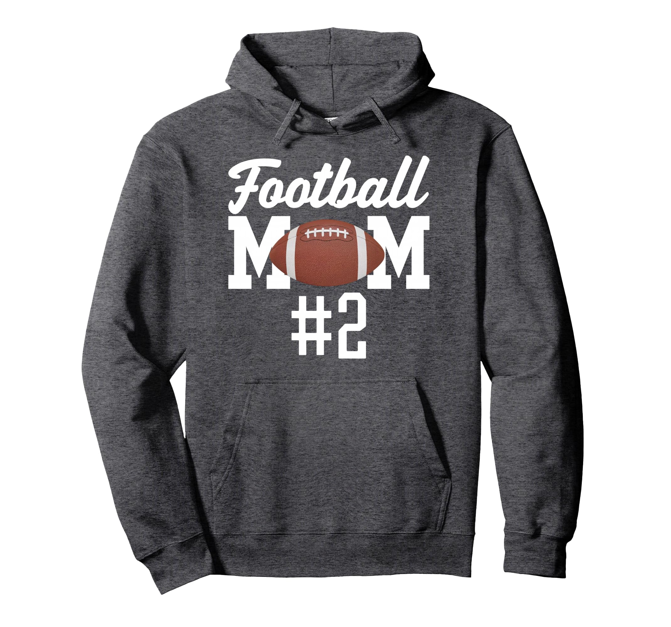 Football Mom 2 Funny Mother Hoodie - Fun Novelty Design for Adults - T-Shirt, Sweatshirt, Hoodie