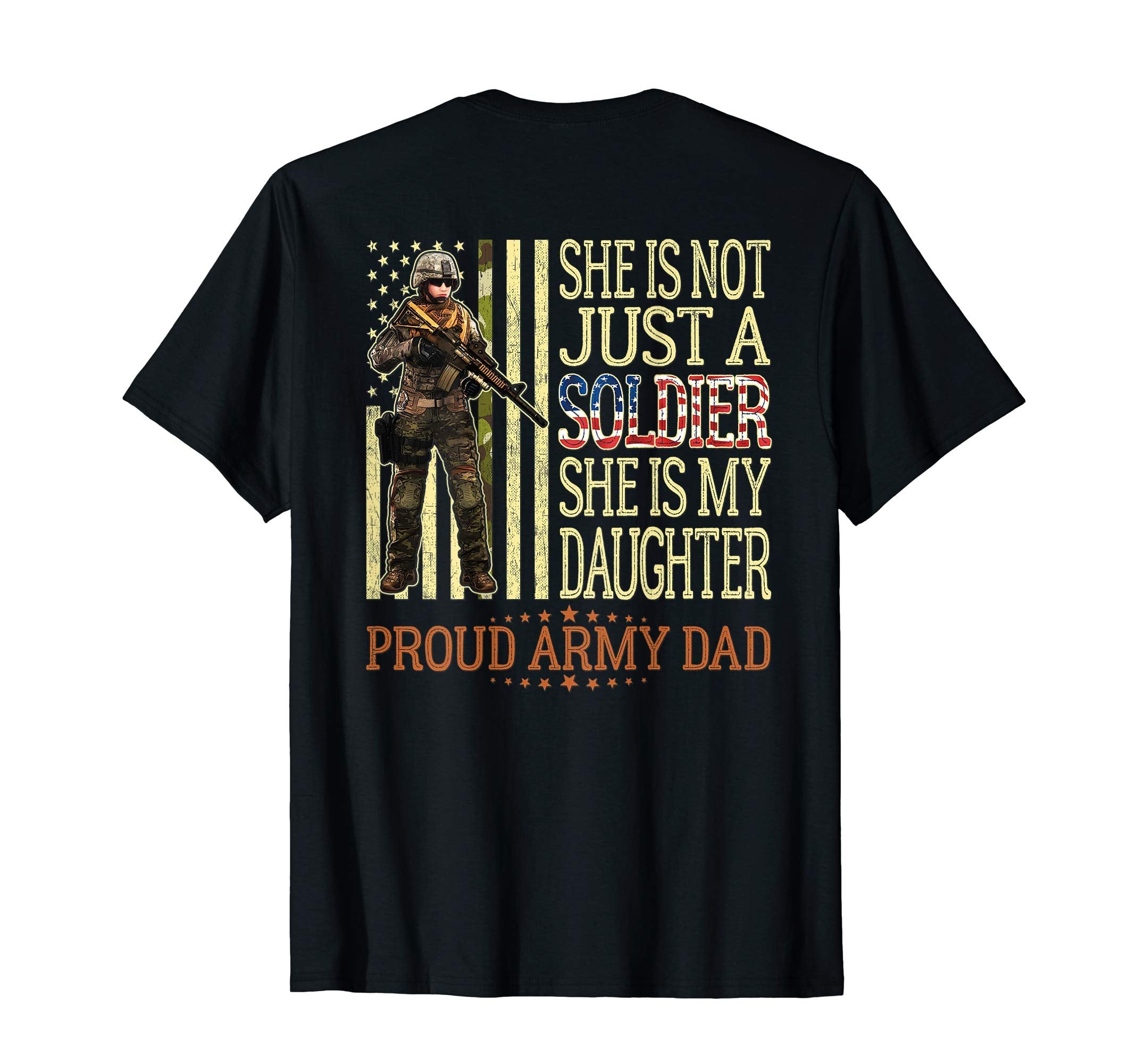 Mens She Is Not Just Soldier She Is T-Shirt - Fun Novelty Design Men Women - T-Shirt, Sweatshirt, Hoodie