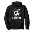 Busy Raising Ballers Soccer Soccer Mom Hoodie - Casual Everyday Wear Unisex - T-Shirt, Sweatshirt, Hoodie