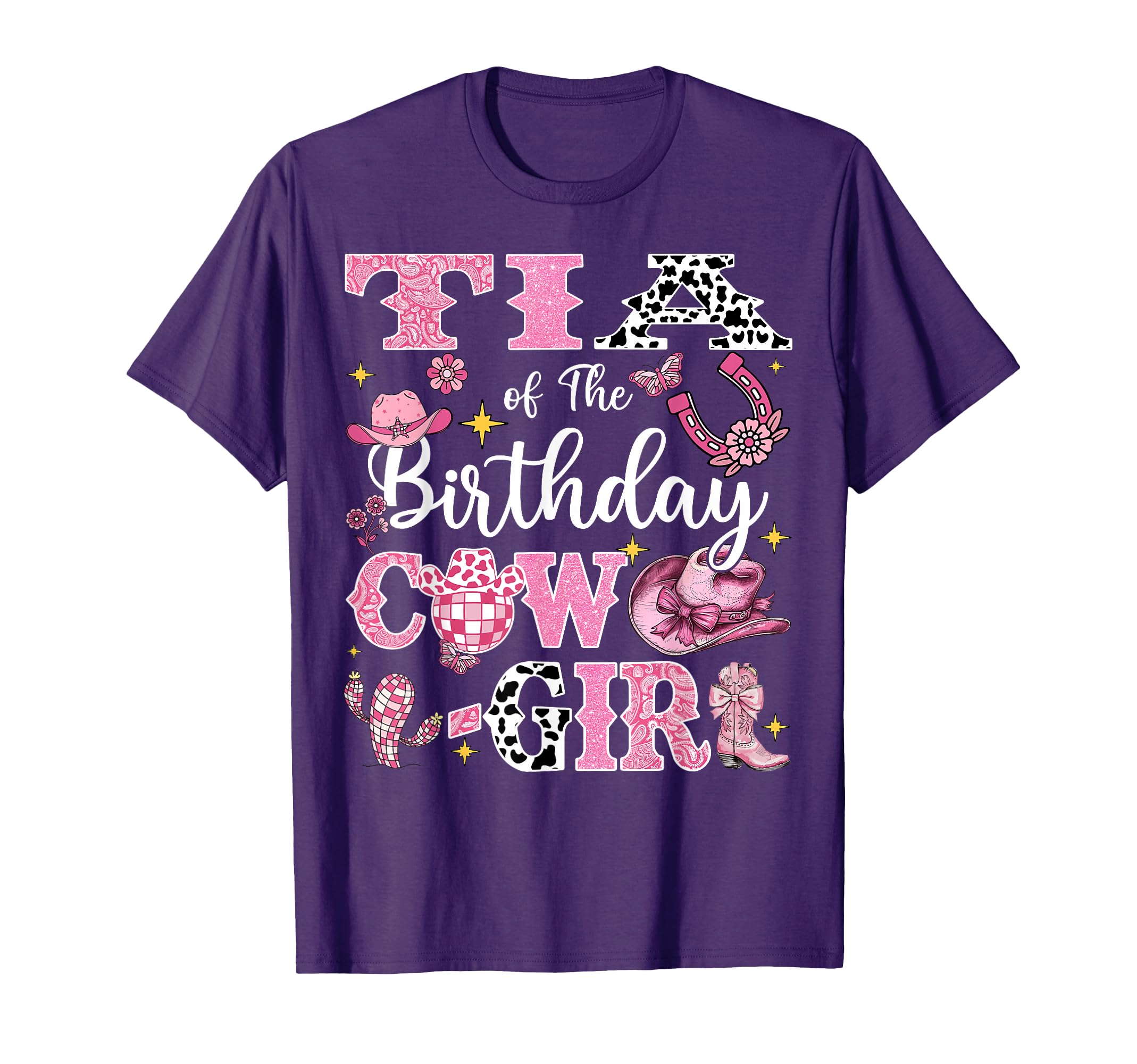 Tia Birthday Cow Rodeo Tia Bday T-Shirt - Fun Novelty Design for Adults - T-Shirt, Sweatshirt, Hoodie