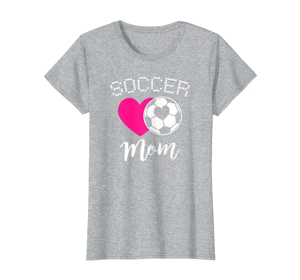Soccer Mom Love Heart Mama Mommy T-Shirt - Casual Everyday Wear Men Women - T-Shirt, Sweatshirt, Hoodie