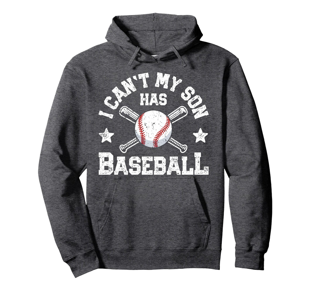 I Cant My Son Has Baseball Mom Catcher Hoodie - Minimalist Print for Adults - T-Shirt, Sweatshirt, Hoodie
