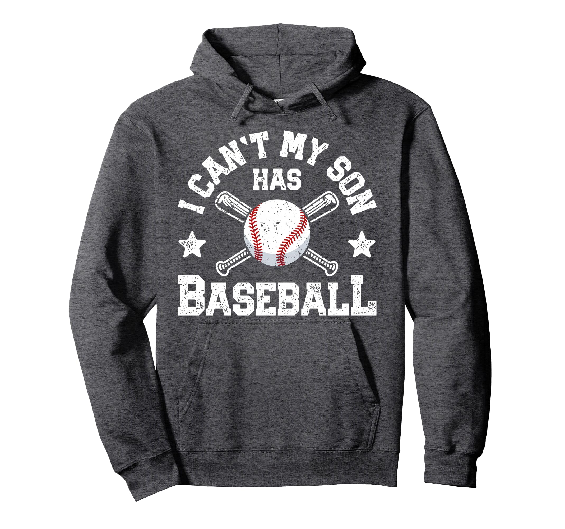 I Cant My Son Has Baseball Mom Catcher Hoodie - Minimalist Print for Adults - T-Shirt, Sweatshirt, Hoodie