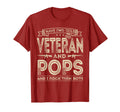 Mens I Have Two Titles Veteran And Pops T-Shirt - Graphic Print for Adults - T-Shirt, Sweatshirt, Hoodie