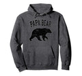 Papa Bear Dark Hoodie - Custom Art Print Men Women - T-Shirt, Sweatshirt, Hoodie