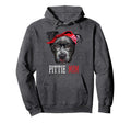 Pittie Mom Pitbull Dog Lovers Hoodie - Graphic Print Men Women - T-Shirt, Sweatshirt, Hoodie