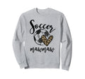 Soccer Mawmaw Leopard Funny Soccer Sweatshirt - Streetwear Style Unisex - T-Shirt, Sweatshirt, Hoodie