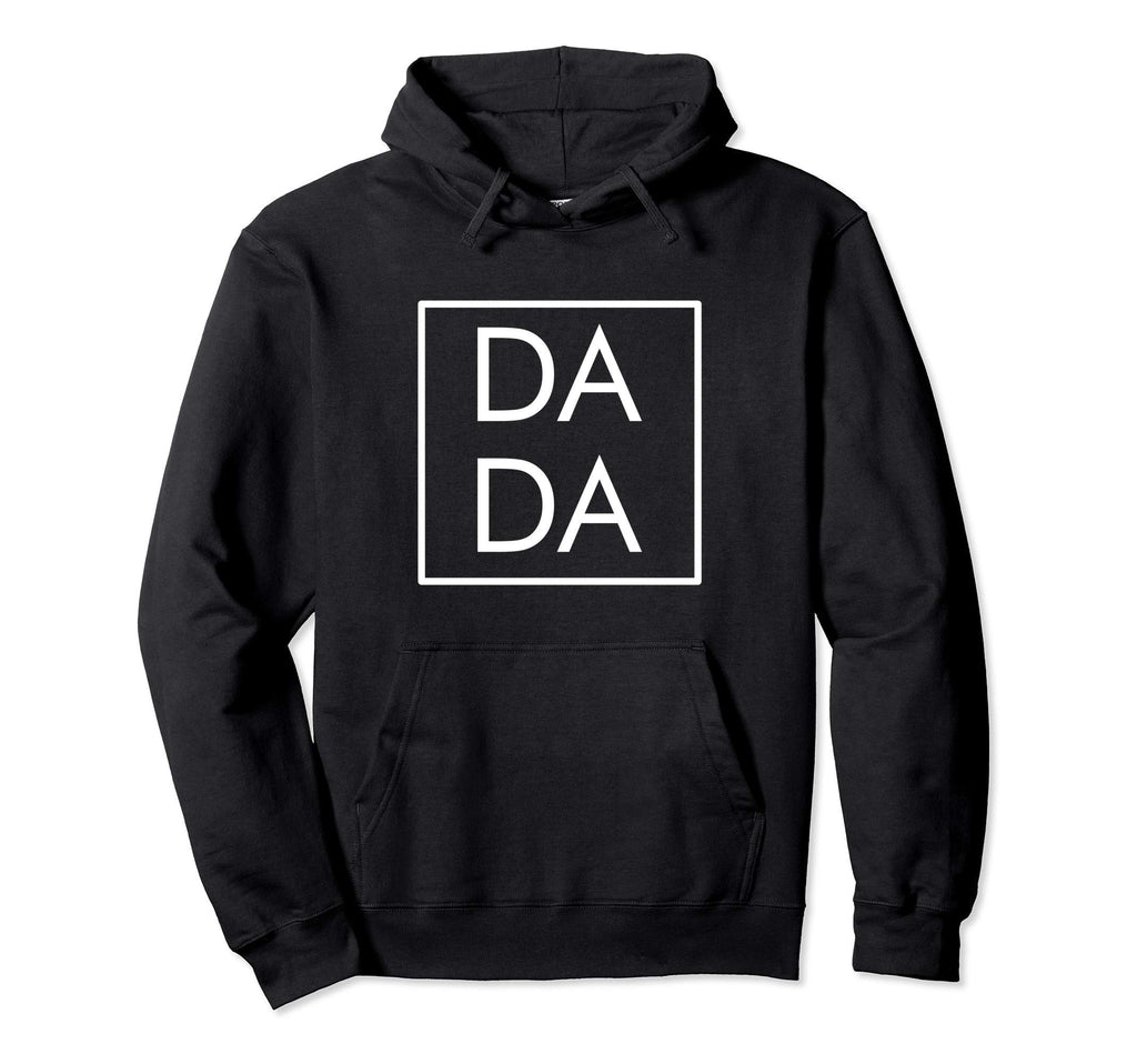 Dada Modern Boxed Square Dad Matching Mama Hoodie - Novelty Apparel Unisex - T-Shirt, Sweatshirt, Hoodie