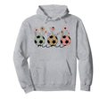 Soccer Mimi Grandma Wildflower Floral Hoodie - Minimalist Print for Adults - T-Shirt, Sweatshirt, Hoodie
