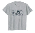Nba San Antonio Spurs Peace Love T-Shirt - Trendy Graphic for Adults - T-Shirt, Sweatshirt, Hoodie