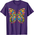 Butterfly With Flowers Aesthetic - Adult & Kids T-Shirts, Sweatshirts & Hoodies apparel design preview 1