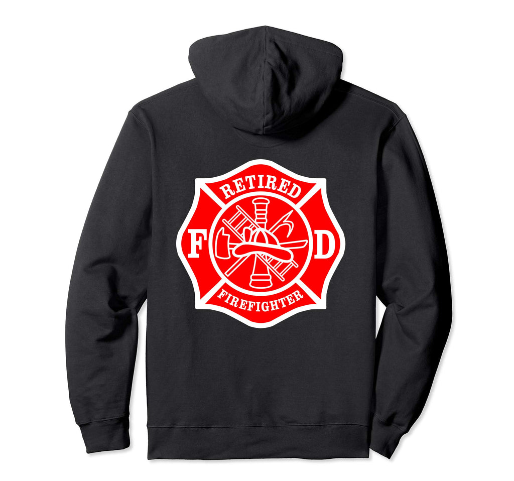 Retired Firefighters Hoodie - Aesthetic Graphic for Adults - T-Shirt, Sweatshirt, Hoodie