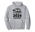 Proud Grandpa 2024 Senior Soccer Hoodie - Minimalist Print for Adults - T-Shirt, Sweatshirt, Hoodie