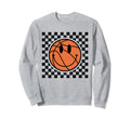 Game Day Basketball Smile Face Sweatshirt - Aesthetic Graphic Men Women - T-Shirt, Sweatshirt, Hoodie
