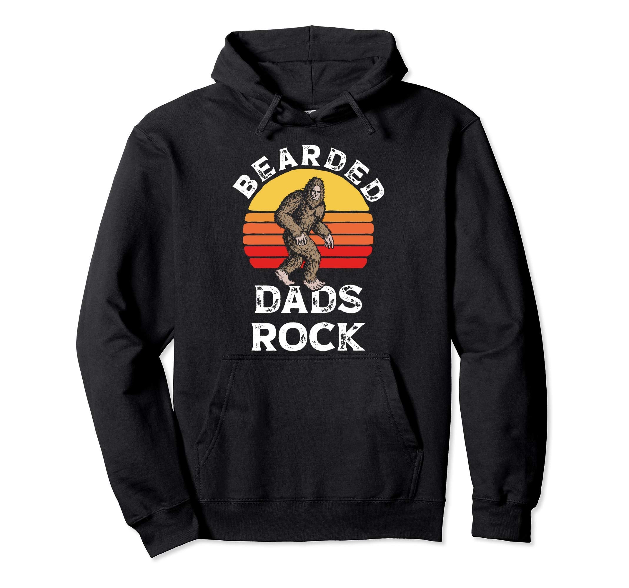 Bearded Dads Rock Bigfoot Fathers Day Hoodie - Novelty Apparel for Adults - T-Shirt, Sweatshirt, Hoodie