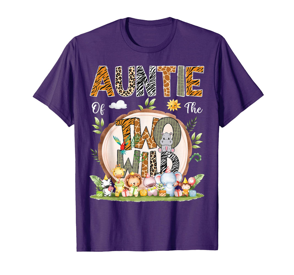 Auntie Two Wild Animal Safari T-Shirt - Casual Everyday Wear for Adults - T-Shirt, Sweatshirt, Hoodie