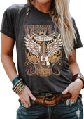 Music City for Women Country Vintage Guitar Wings - Adult & Kids T-Shirts, Sweatshirts & Hoodies apparel design preview 1