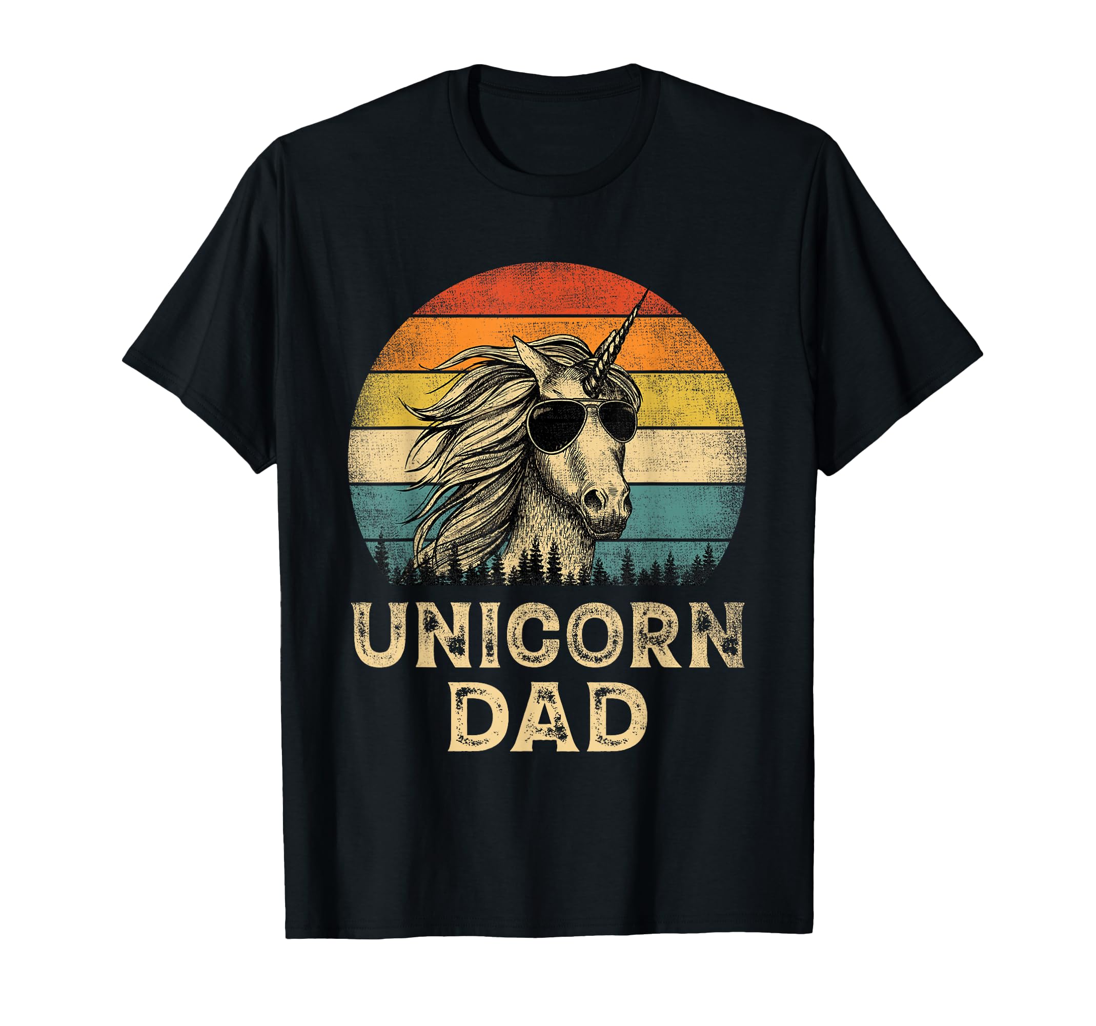 Unicorn Dad Unicorn Lovers Daddy T-Shirt - Unique Graphic for Adults - T-Shirt, Sweatshirt, Hoodie