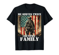 He Serves Twice Country Family Military T-Shirt - Unique Graphic Unisex - T-Shirt, Sweatshirt, Hoodie