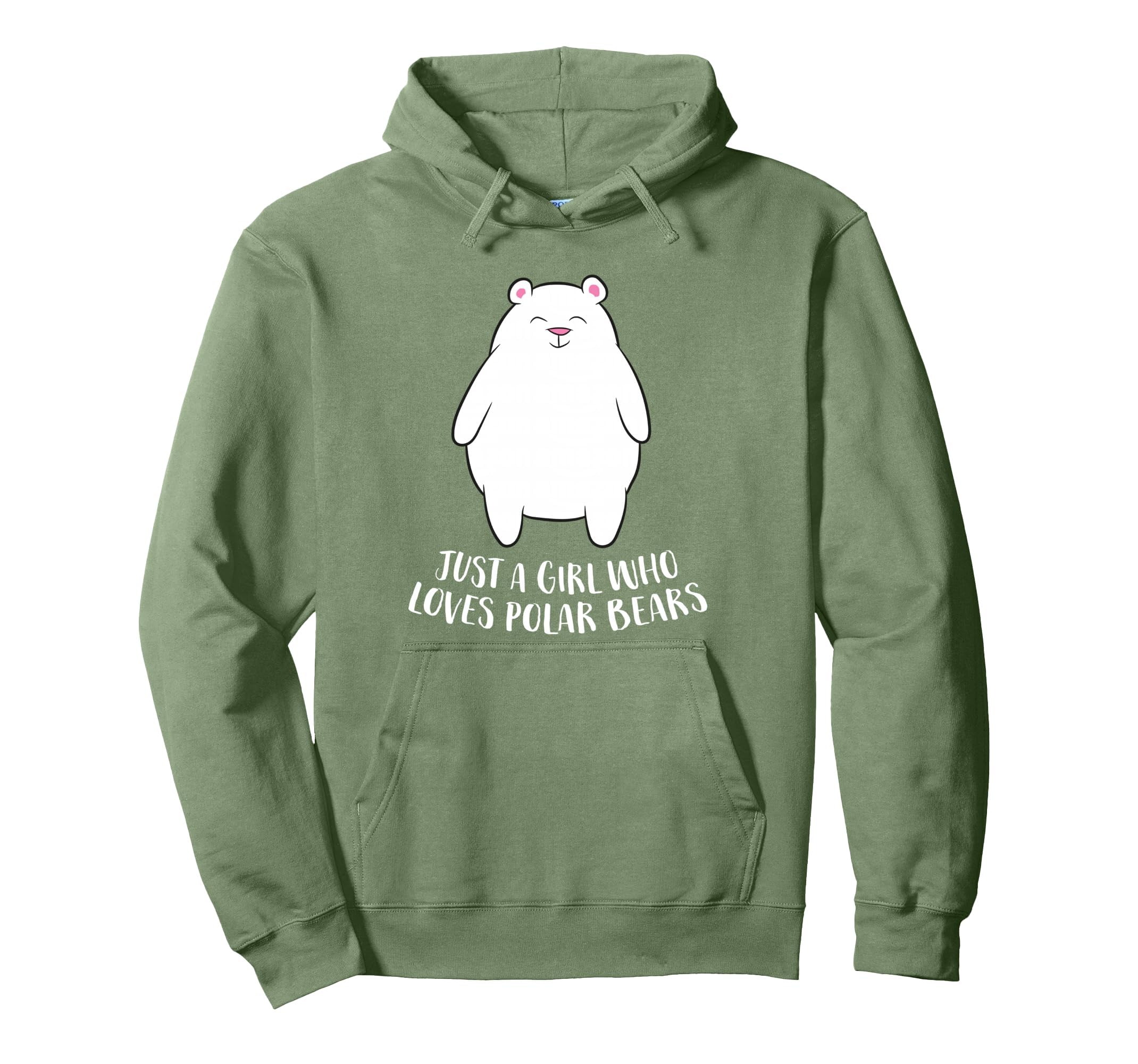 Just Who Loves Polar Bears Polar Bear Hoodie - Fun Novelty Design Men Women - T-Shirt, Sweatshirt, Hoodie