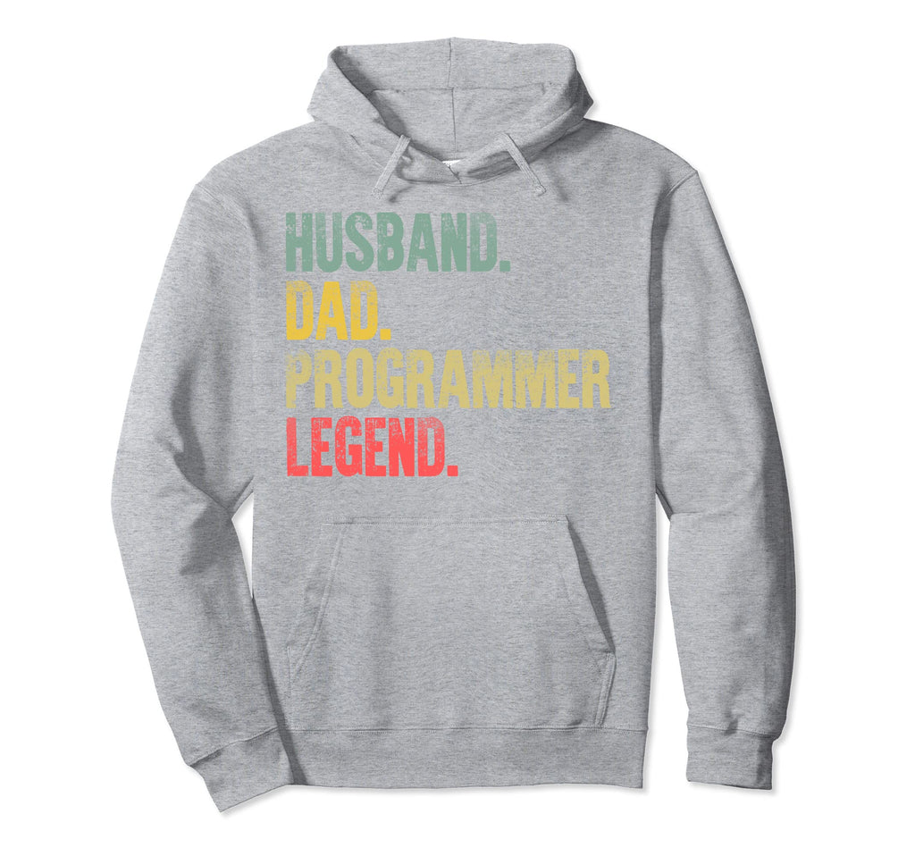 Funny Husband Dad Programmer Legend Hoodie - Aesthetic Graphic Unisex - T-Shirt, Sweatshirt, Hoodie