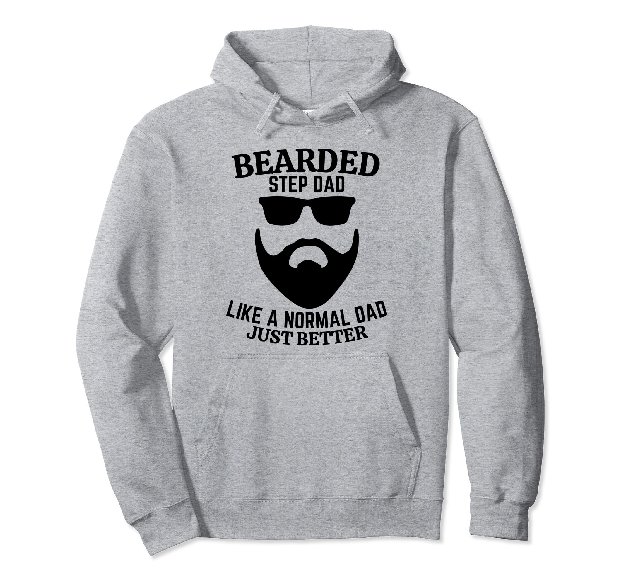 Bearded Dad Mens Beard Funny Superhero Hoodie - Unique Graphic Unisex - T-Shirt, Sweatshirt, Hoodie