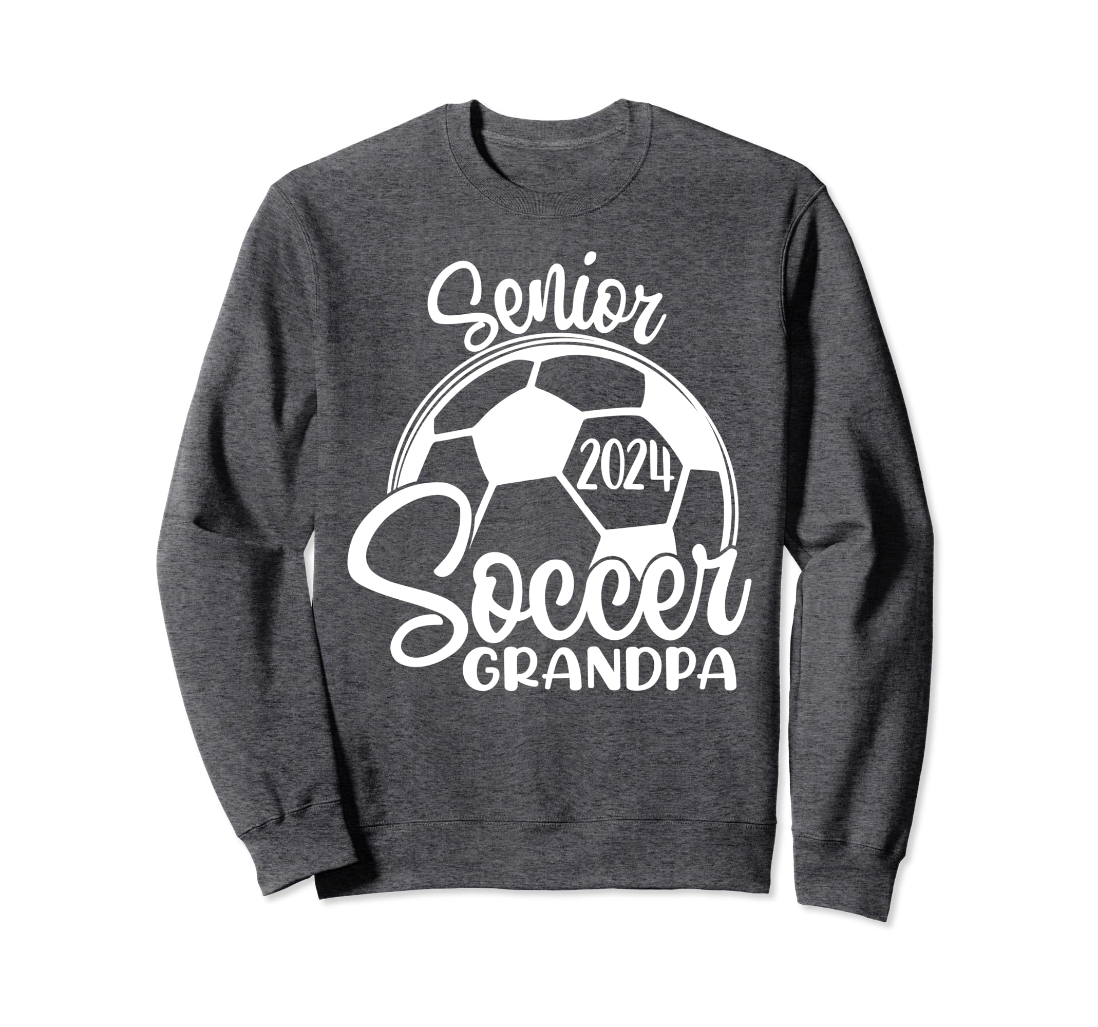 Senior Soccer Grandpa 2024 Class Sweatshirt - Custom Art Print for Adults - T-Shirt, Sweatshirt, Hoodie