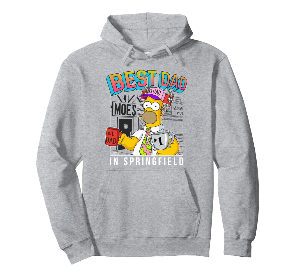 Simpsons Fathers Day Best Dad Springfield Hoodie - Graphic Print Unisex - T-Shirt, Sweatshirt, Hoodie
