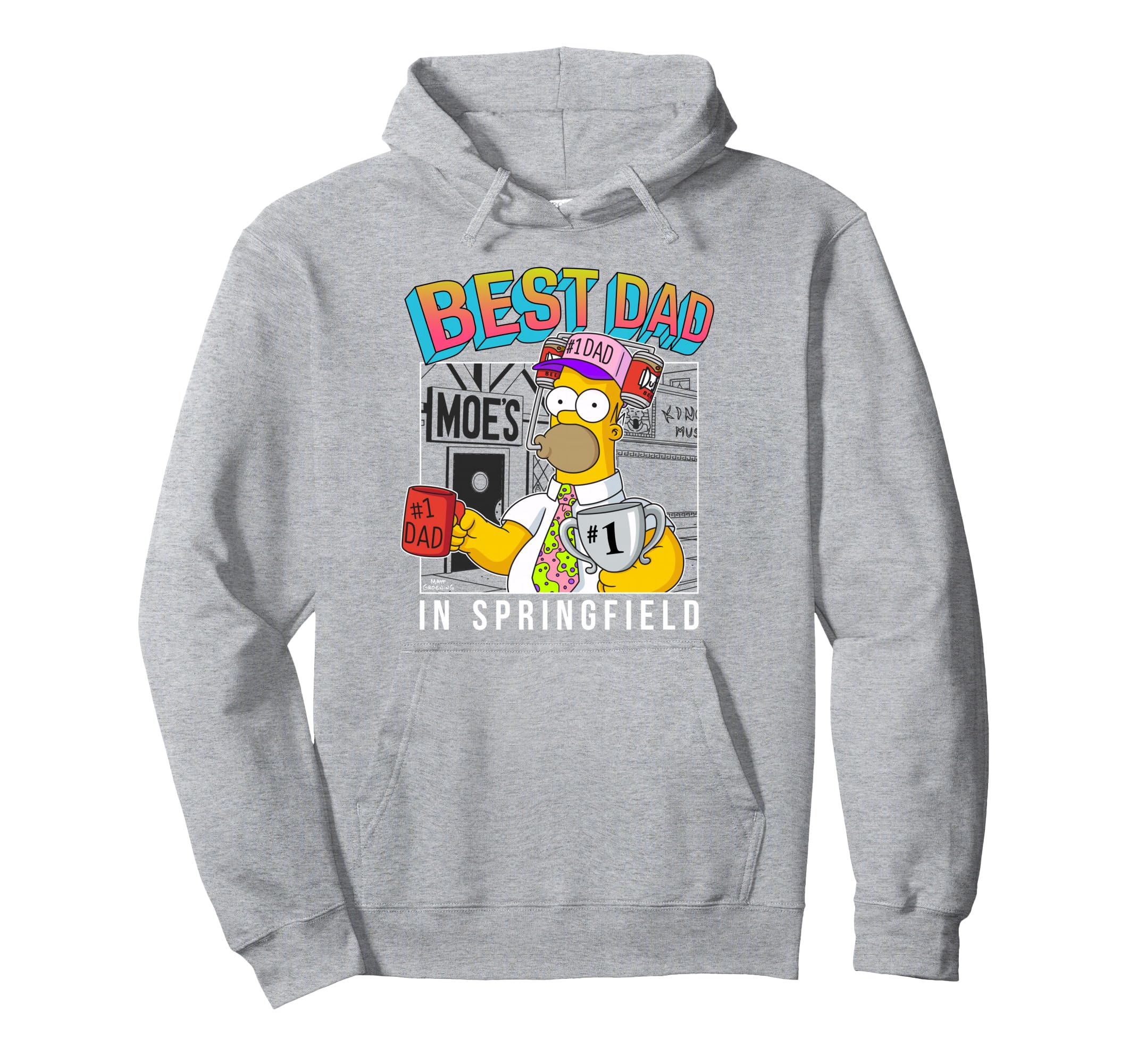 Simpsons Fathers Day Best Dad Springfield Hoodie - Graphic Print Unisex - T-Shirt, Sweatshirt, Hoodie