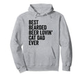 Best Bearded Beer Lovin Cat Dad Ever Pet Hoodie - Novelty Apparel Unisex - T-Shirt, Sweatshirt, Hoodie