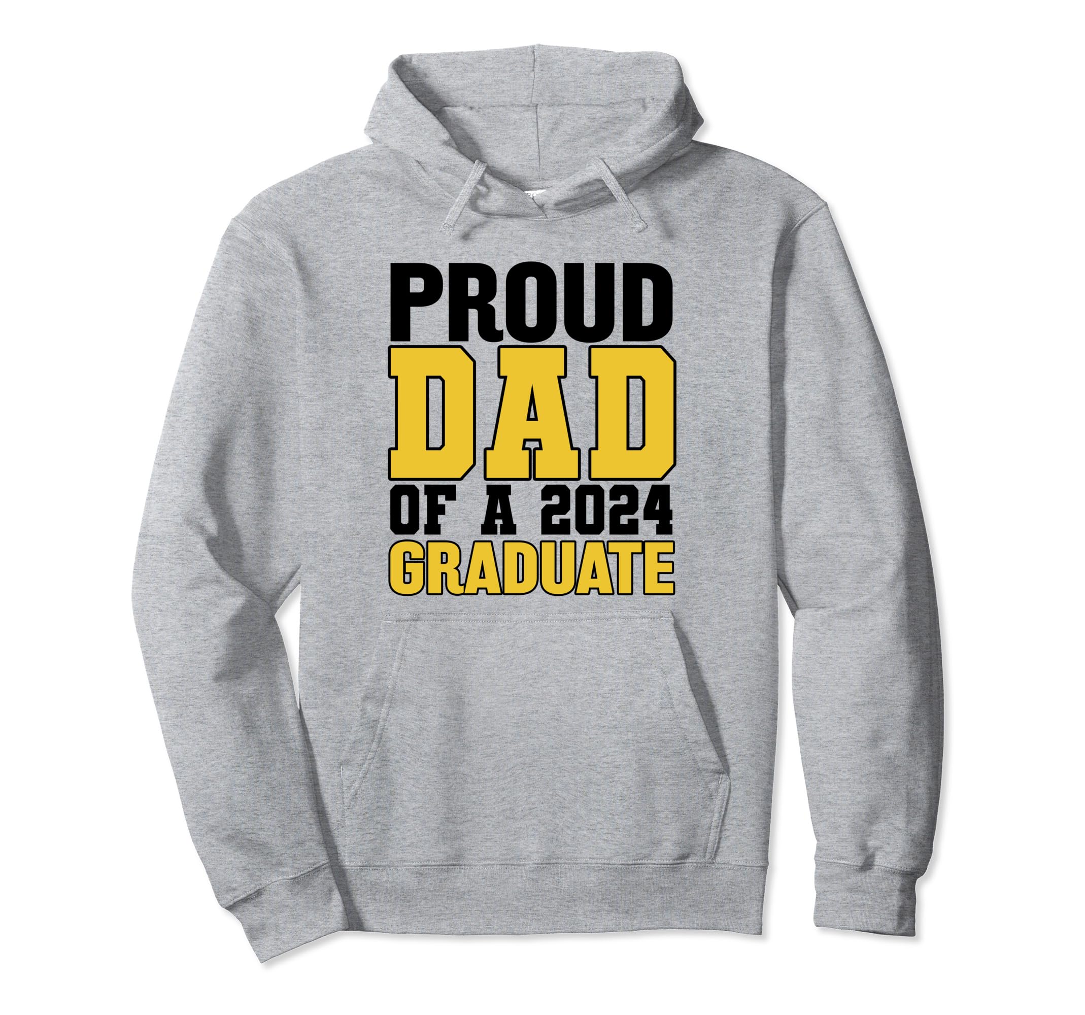 Proud Dad Class 2024 Graduate Senior Hoodie - Unique Graphic for Adults - T-Shirt, Sweatshirt, Hoodie
