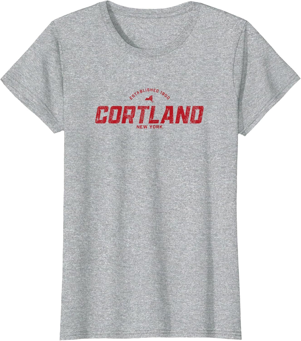 Cortland NY Retro Gifts - Adult & Kids T-Shirts, Sweatshirts & Hoodies apparel design preview 1