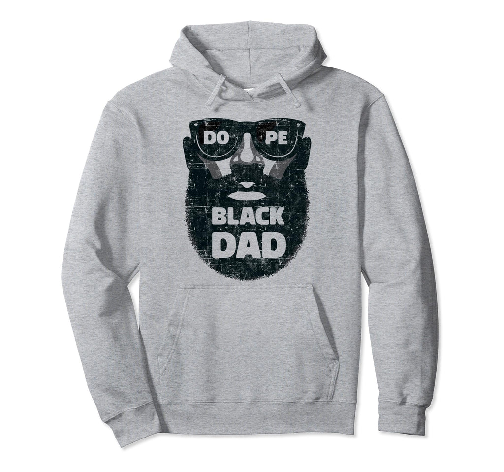 Bearded Black Dad Fathers Day Bearded Daddy Hoodie - Trendy Graphic Unisex - T-Shirt, Sweatshirt, Hoodie