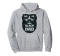 Bearded Black Dad Fathers Day Bearded Daddy Hoodie - Trendy Graphic Unisex - T-Shirt, Sweatshirt, Hoodie