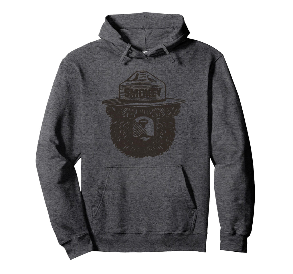 Smokey Bear Portrait Forest Fire Hoodie - Casual Everyday Wear for Adults - T-Shirt, Sweatshirt, Hoodie