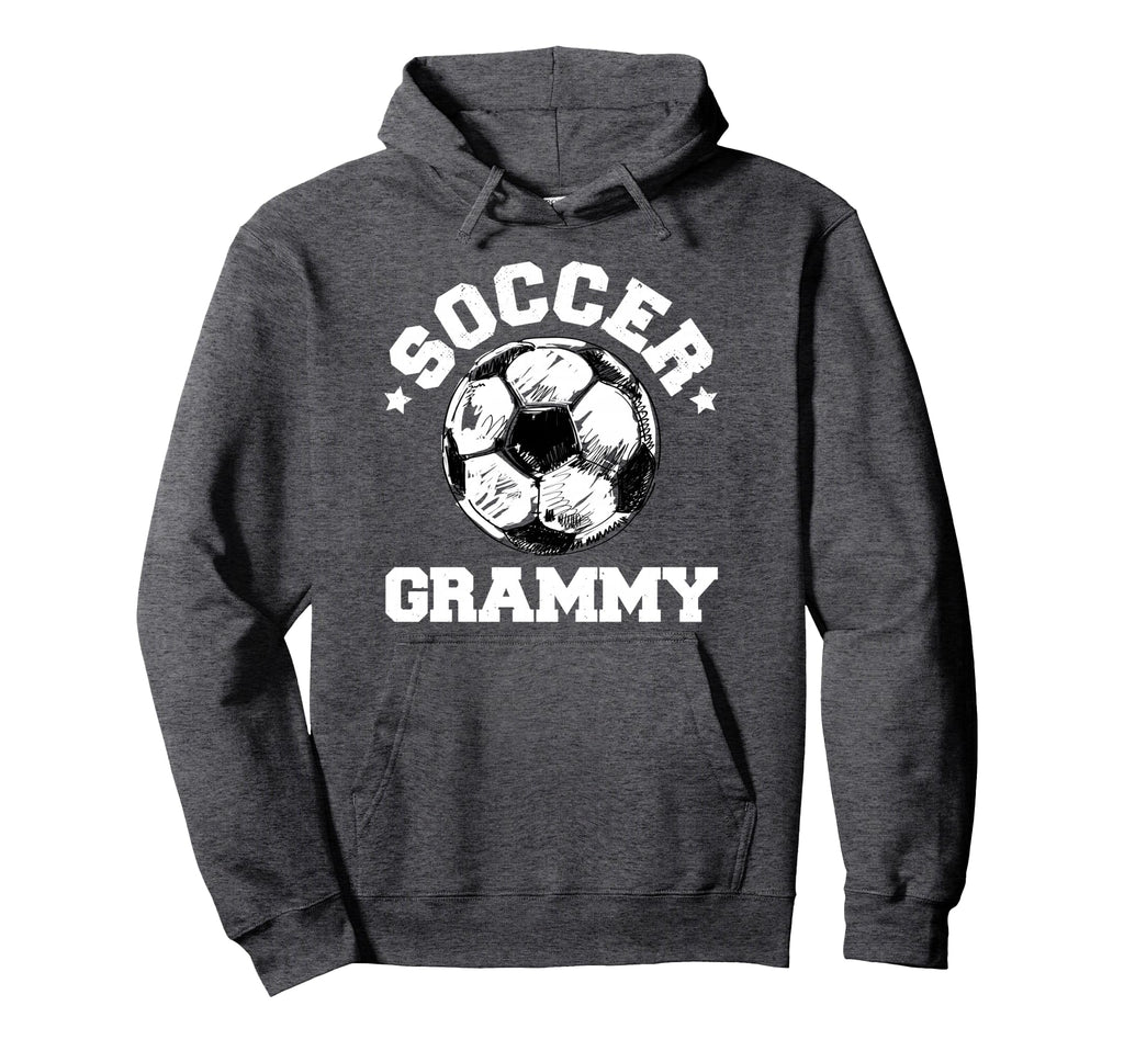 Soccer Grammy Soccer Ball Distressed Hoodie - Minimalist Print Men Women - T-Shirt, Sweatshirt, Hoodie