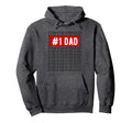 Number One Dad Number 1 Dad Hoodie - Minimalist Print Men Women - T-Shirt, Sweatshirt, Hoodie