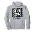 Soccer Sister Soccer Sis Coquette Bow Hoodie - Novelty Apparel for Adults - T-Shirt, Sweatshirt, Hoodie