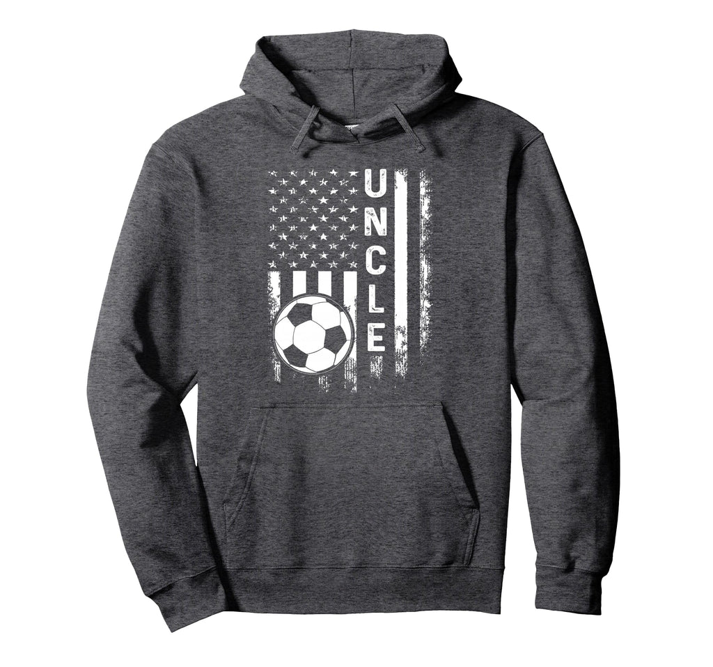 Soccer Uncle American Flag Hoodie - Minimalist Print Men Women - T-Shirt, Sweatshirt, Hoodie