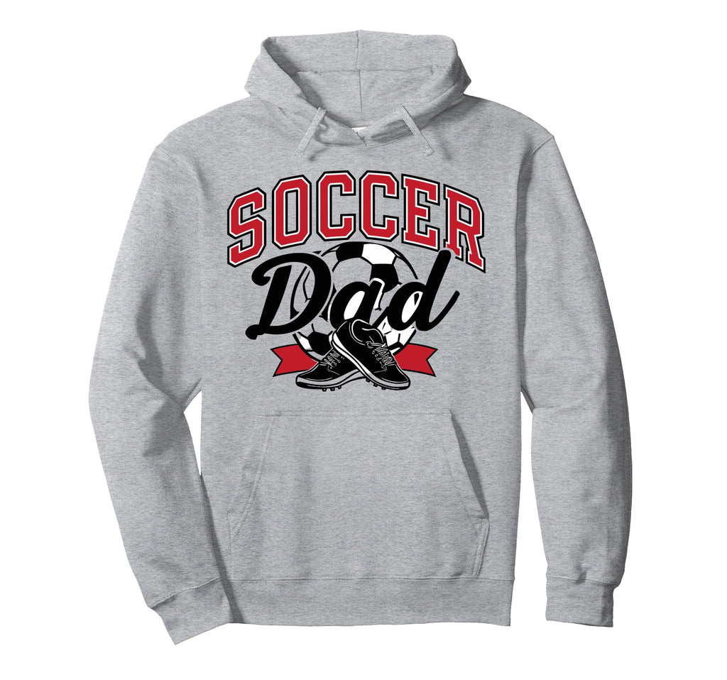 Proud Soccer Dad Sports Enthusiast Hoodie - Aesthetic Graphic Men Women - T-Shirt, Sweatshirt, Hoodie